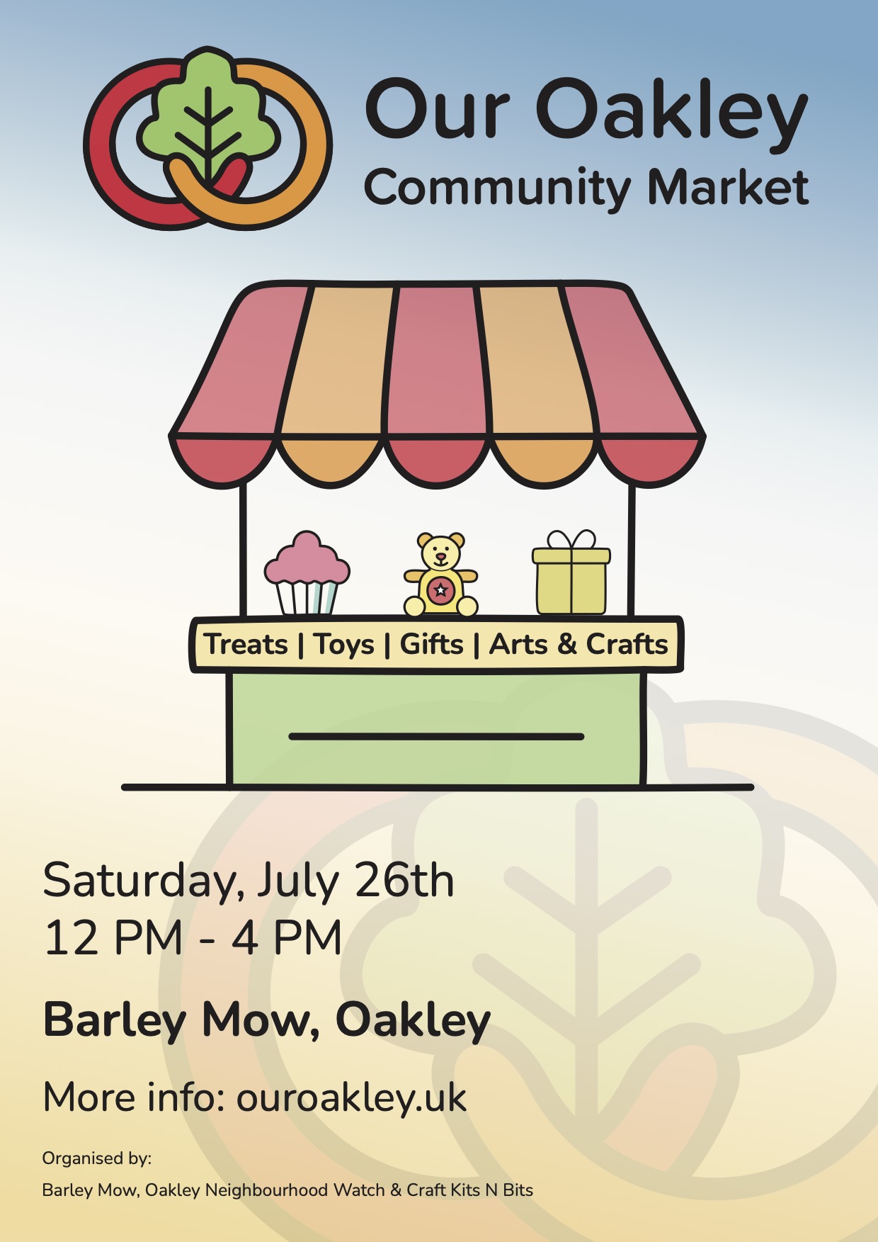 Event poster for Community Market